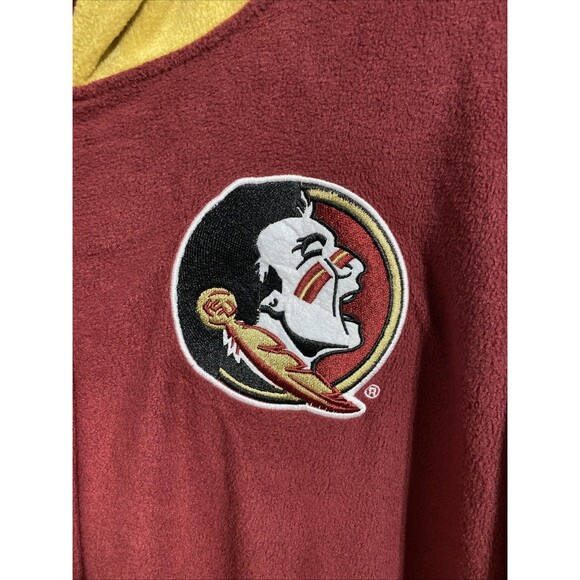 Florida State Seminoles Fleece Union Suit Bodysuit Step In Zip Up One Piece Cozy - Picture 4 of 9